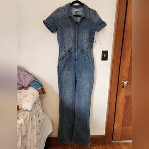Fashion Nova Blue Denim Jumpsuit